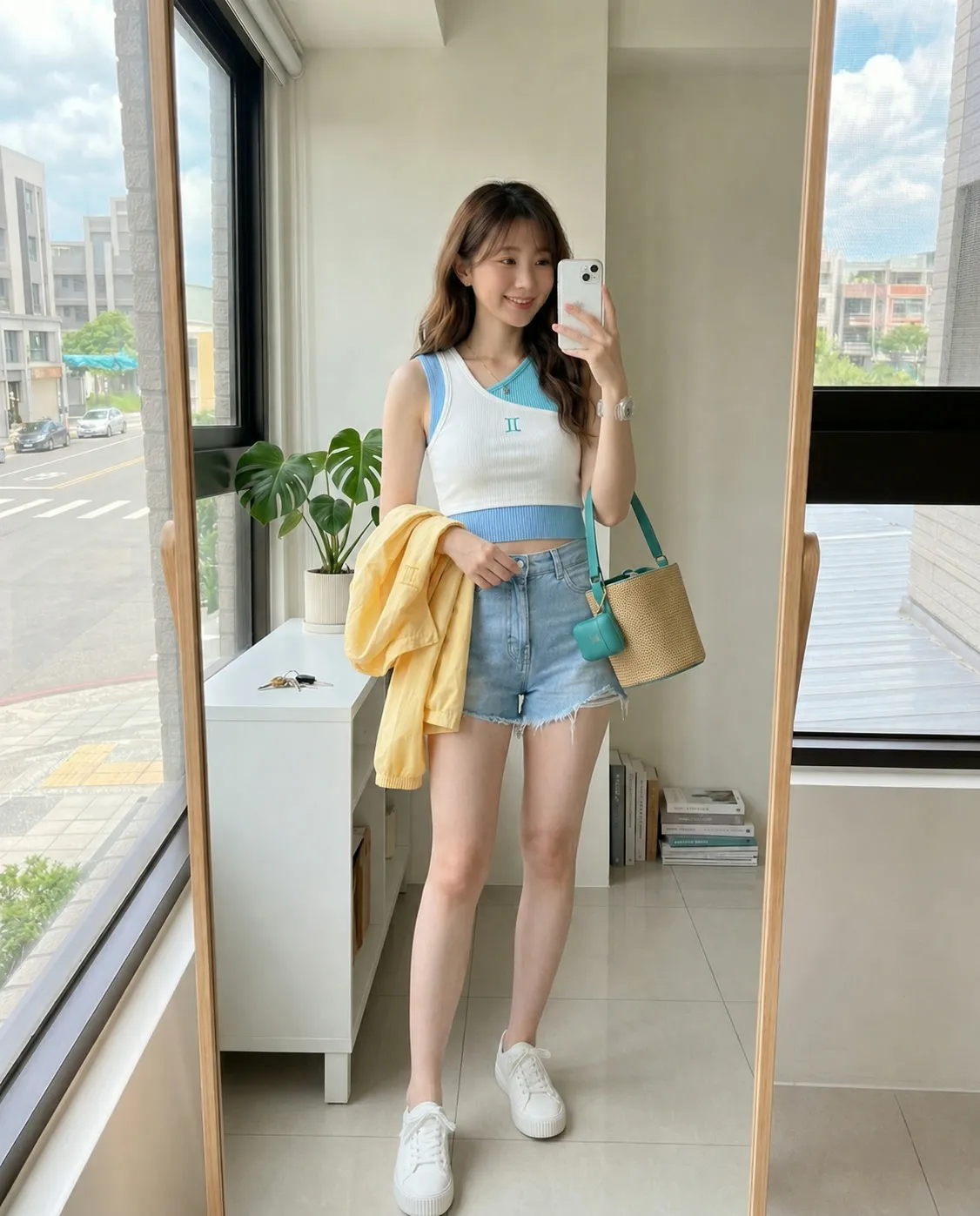 Sunny Summer Smiles: Asymmetric Layered Tank Chic